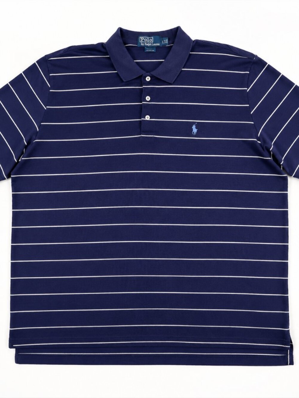 Polo Ralph Lauren Polo Shirt Mens 2XL Striped Cotton Classic Fit Preppy